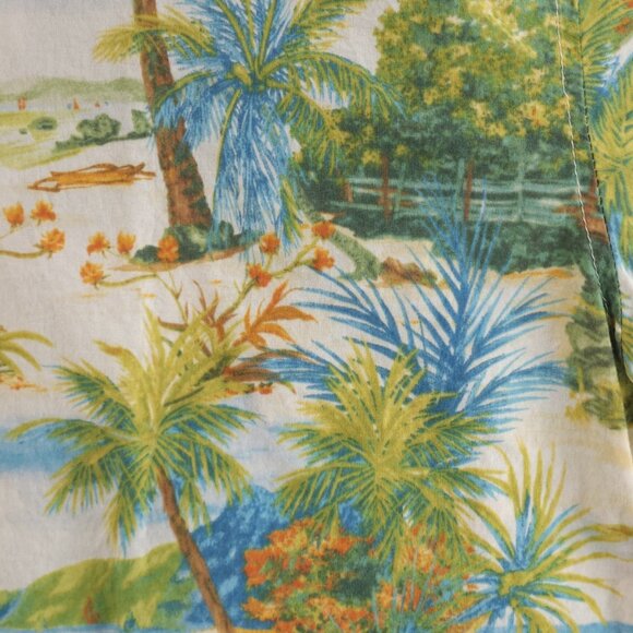 Tori Richard Beach Scene Print Hawaii Large Short Sleeve Colorful Cotton USA - Picture 4 of 16